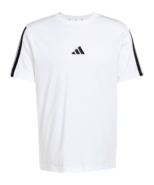 adidas Essentials 3 Stripes T-Shirt Weiß - weiss