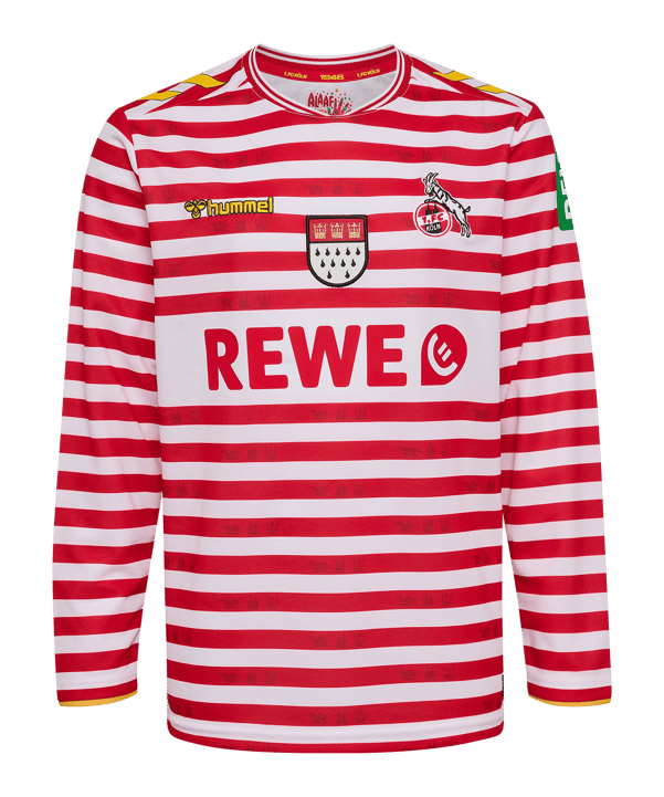 Hummel 1. FC Köln Karneval Trikot Langarm 2025/2026 Kids Weiß F9402 - weiss