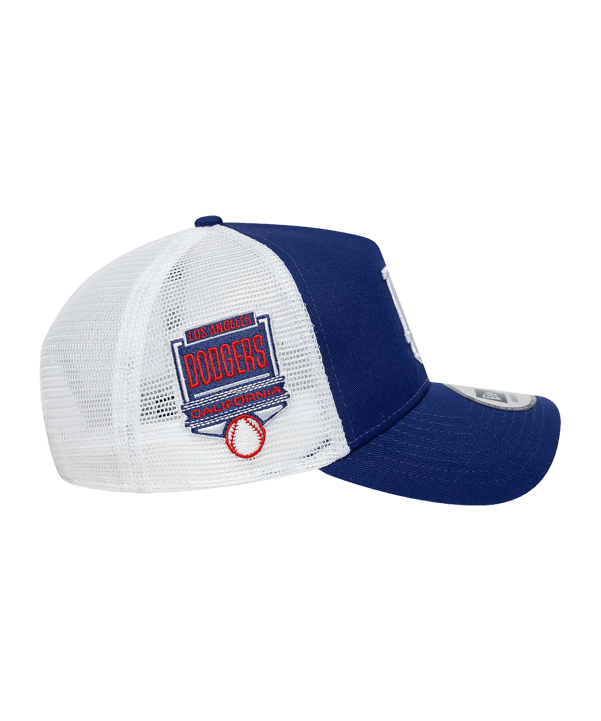 New Era Side Patch Trucker Losdod Cap Blau