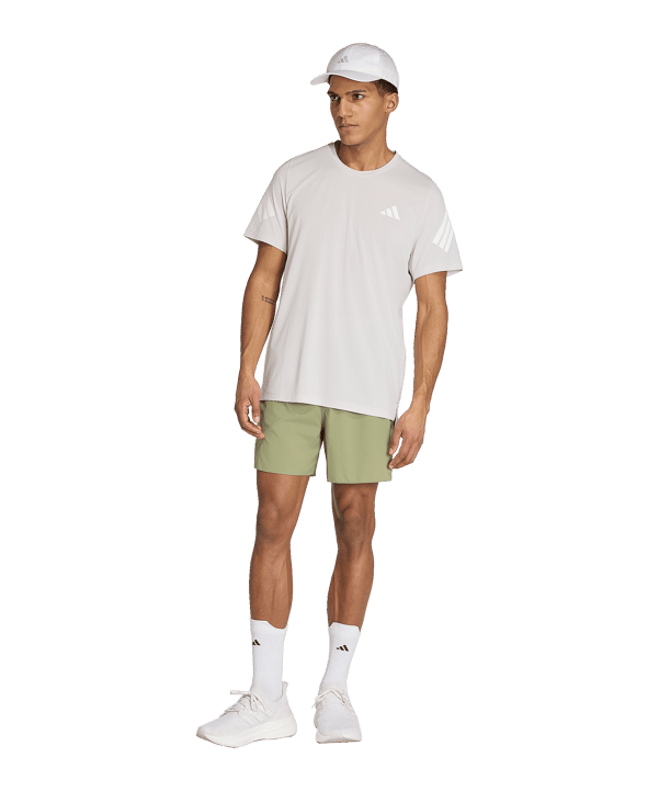 adidas Running Iconic T-shirt Grigio - grigio