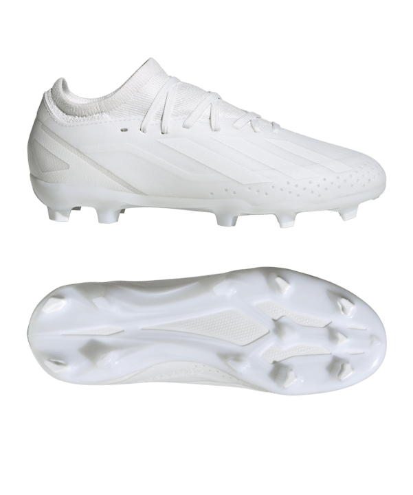 adidas X Crazyfast.3 FG Pearlized Kids Weiss - weiss