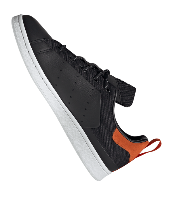 adidas Originals Stan Smith Sneaker Schwarz Orange - schwarz