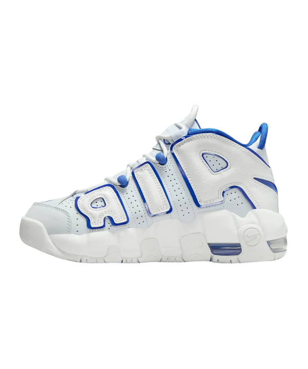 Nike Air More Uptempo Kids Weiss Blau F100 - weiss