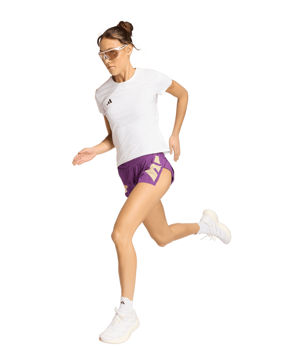 adidas Adizero Road To Records Split Shorts da running Donna Viola - lilla