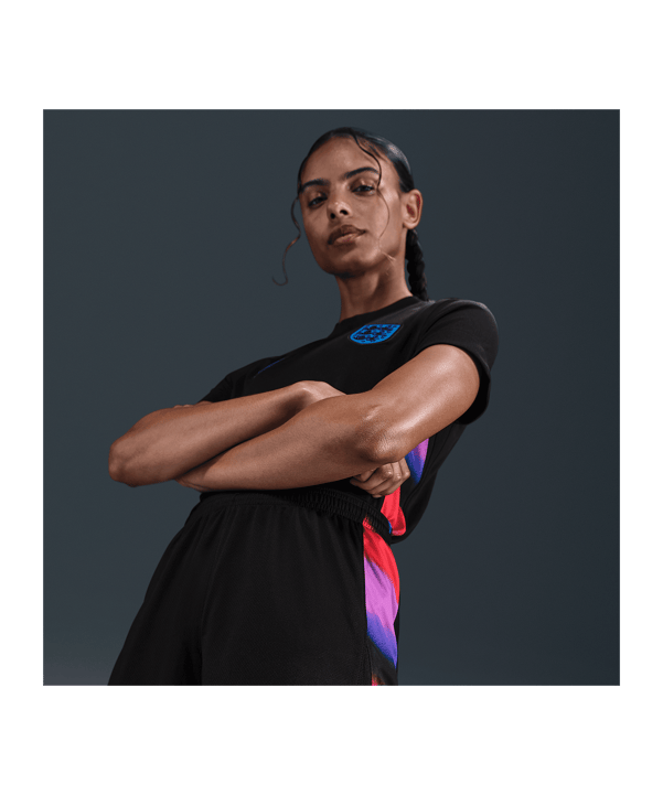 Nike England Short Away 2025 Damen Schwarz F010 - schwarz