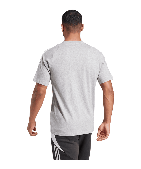adidas Tiro 24 T-Shirt Grau Weiss - grau