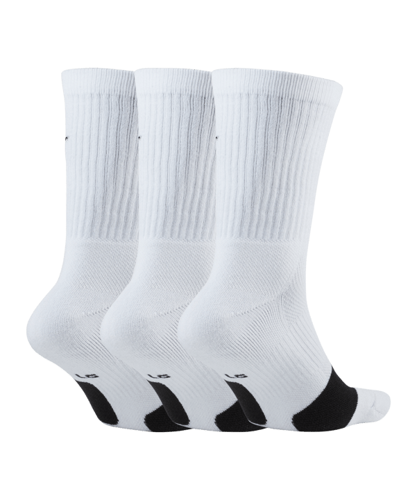 Nike Everyday Crew Socken Weiss Schwarz F100 - weiss