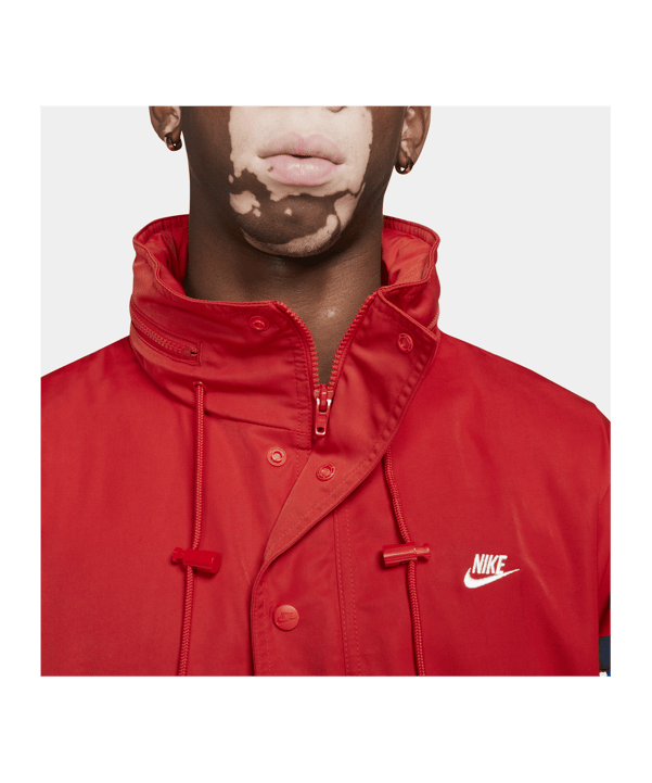 Nike Reissue Walliwaw Woven Jacke Rot F657 - rot