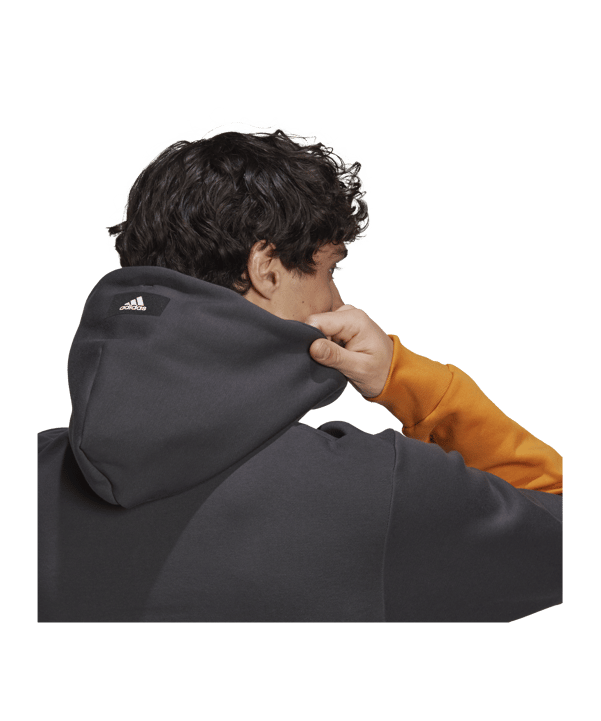 adidas Hoody Grau Lila Gelb - grau