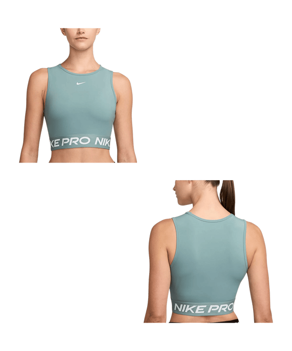 Nike Pro Cropped Canottiera Donna Nero C017 - nero