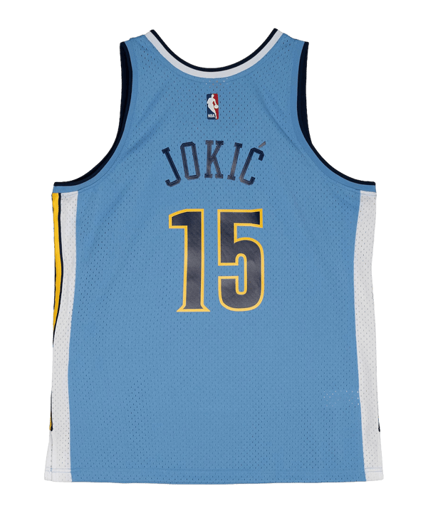 Mitchell and Ness NBA Denver Nuggets 2016-2017 Nikola Jokic Swingman Trikot Blau - blau