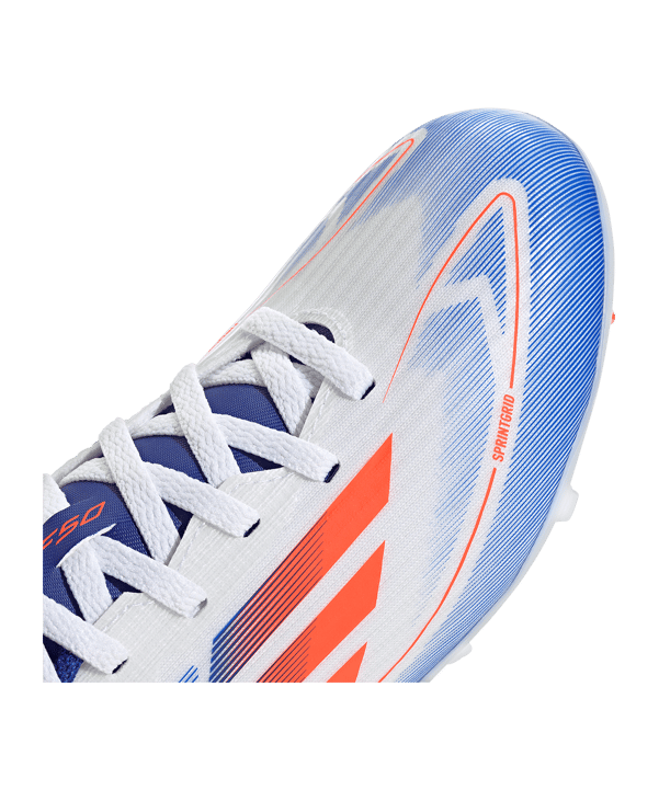 adidas F50 League FG/MG Advancement Kids Weiss Rot - weiss