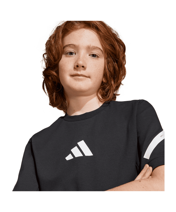adidas Z.N.E. T-Shirt Kids Schwarz - schwarz