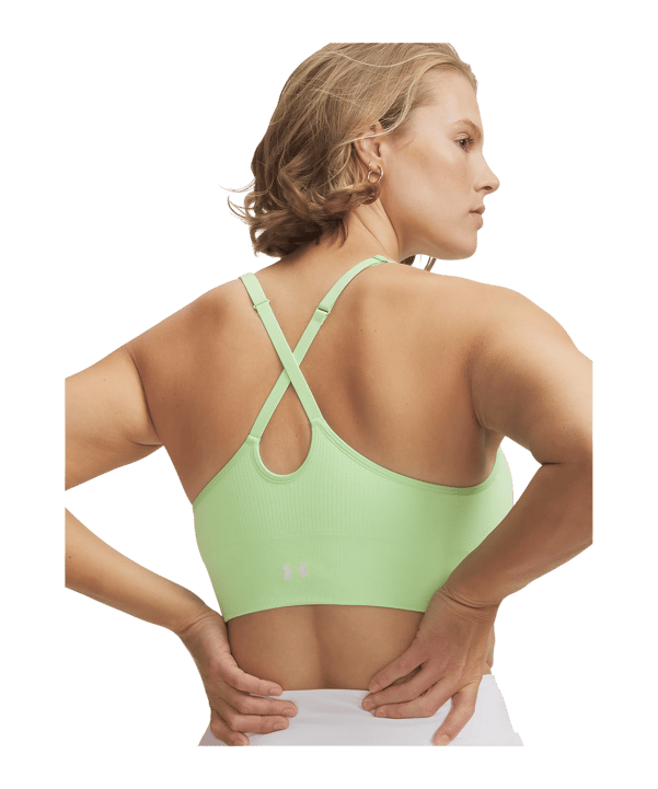 Under Armour Vanish Seamless Low Sport-BH Damen Grün F712 - gruen
