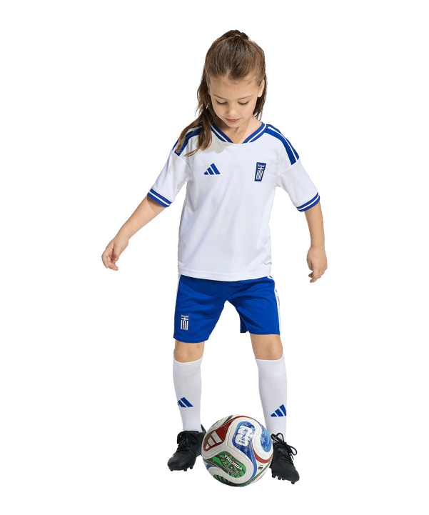 adidas EPO Griechenland Trikot Set Home 2026 Kids Weiß - weiss