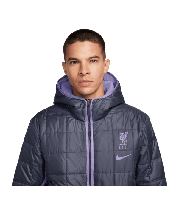 Nike FC Liverpool Fleece Trainingsjacke Grau F015 - grau