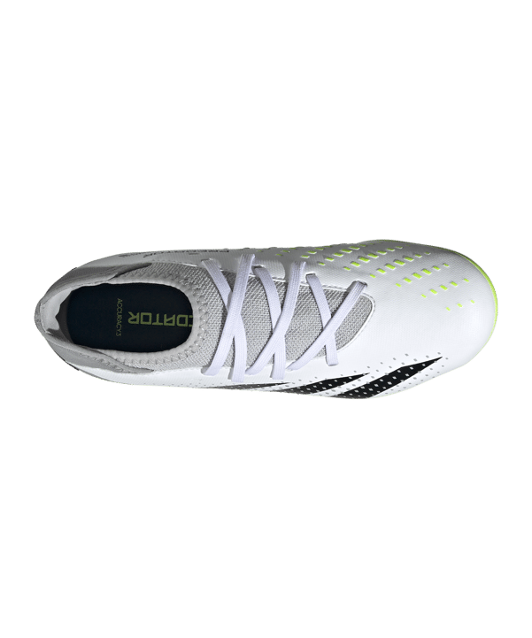 adidas Predator Accuracy.3 MG Crazyrush Kids Weiss Schwarz Gelb - weiss