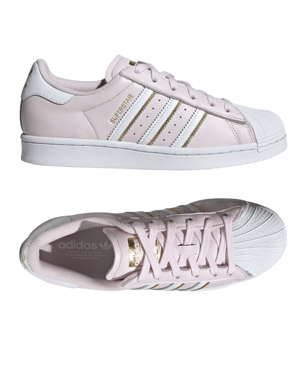 adidas Originals Superstar Damen Weiss Pink - weiss