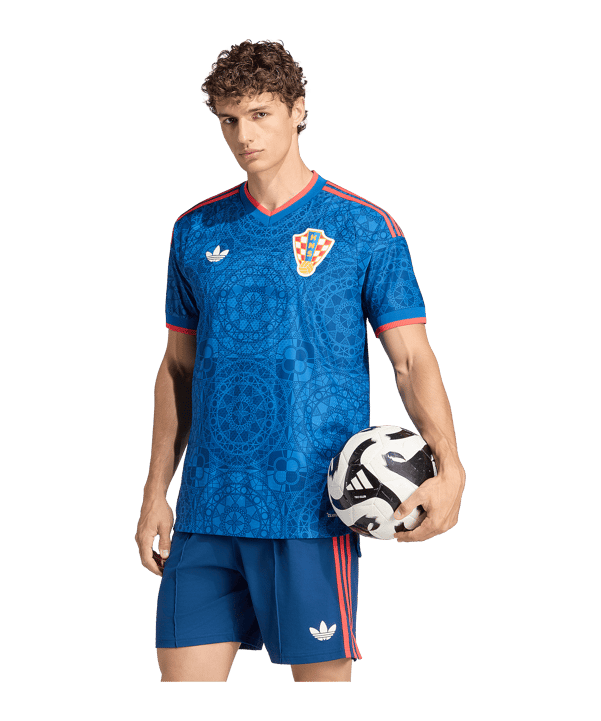 adidas Croazia Authentic Maglietta Away 2026 Blu - blu