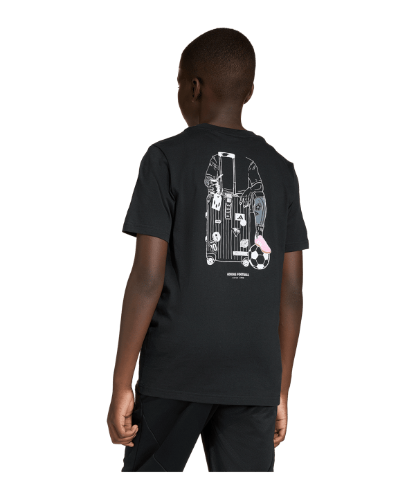 adidas Messi Fun T-Shirt Kids Schwarz - schwarz