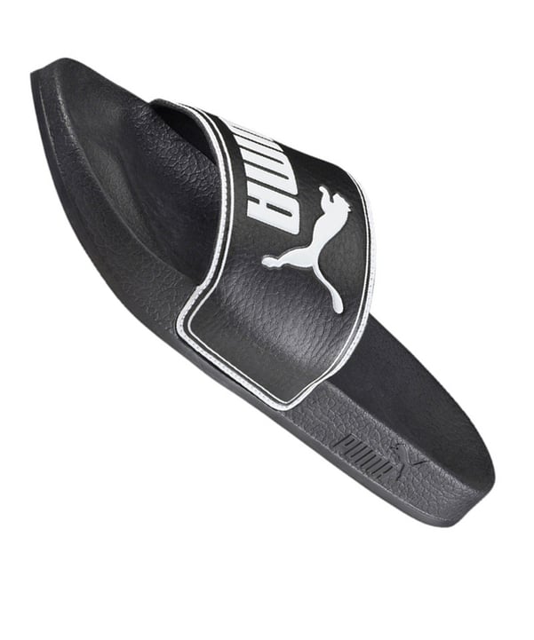 PUMA Leadcat Badelatschen Schwarz Weiss F01 - schwarz