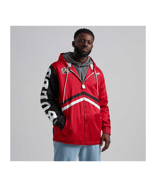 Mitchell and Ness NBA Windbreaker Jacke Rot