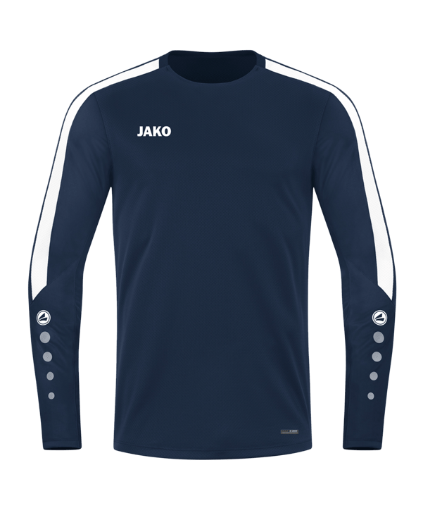 JAKO Power Sweatshirt Blau Weiss F900 - blau