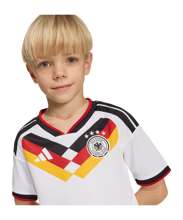 adidas DFB Deutschland Trikot Set Home WM 2026 Kids Weiß - weiss
