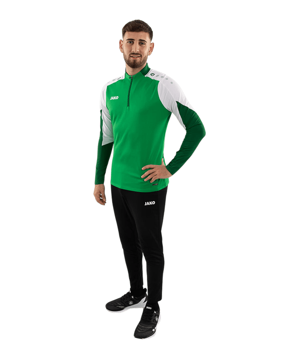 JAKO Dynamic Ziptop Sweatshirt Grün F204 - gruen