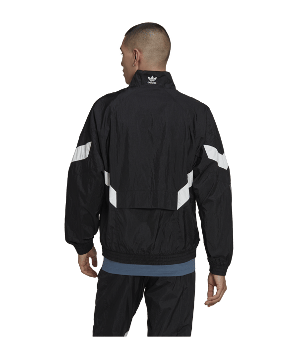 adidas Originals Woven Jacke Schwarz Weiss - schwarz