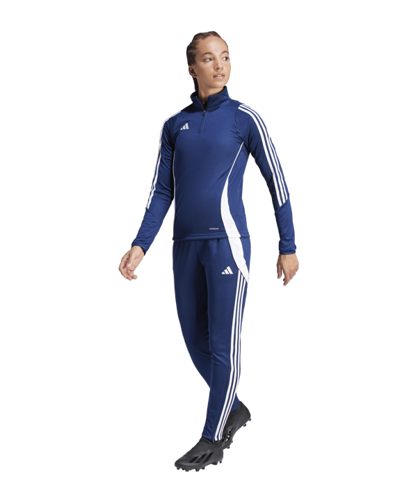 adidas Tiro 24 Trainingstop Damen Blau Weiss - blau
