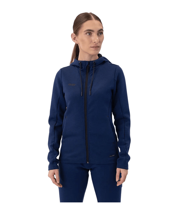 JAKO Premium Basic Giacca con cappuccio Donna Blu C49 - blu