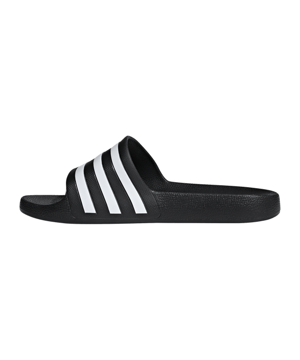 adidas Adilette Aqua Badelatsche Schwarz Weiss - schwarz