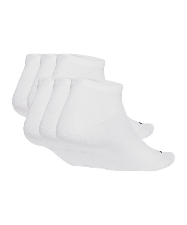 adidas Linear Crew Cushioned 6 Pair Socken Weiß - weiss