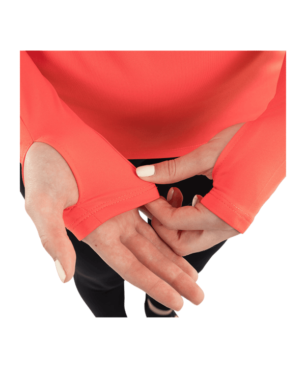 JAKO ZipTop Light Flow Sweatshirt Damen Orange F365 - orange