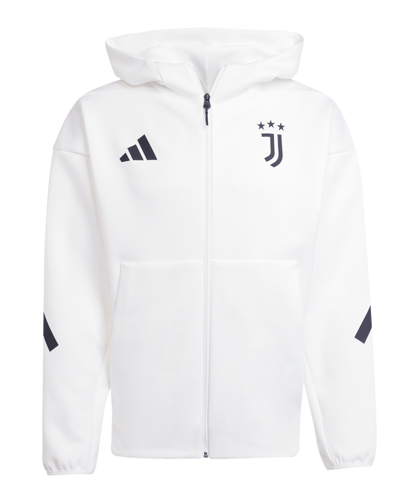 adidas Juventus Turin Anthem Kapuzenjacke Weiß - weiss
