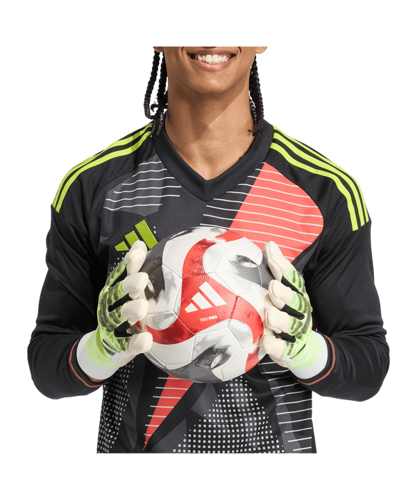 adidas Predator Pro Hybrid PC Torwarthandschuhe Radiant Blaze Grün - gruen