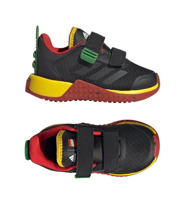 adidas DNA x LEGO® Hook And Loop Kids Schwarz Shoes Black - schwarz