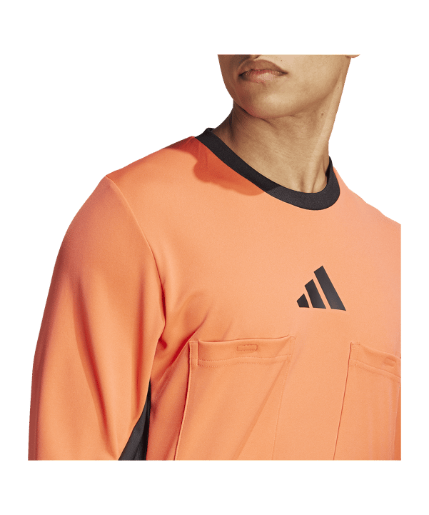 adidas Referee 24 Schiedsrichtertrikot langarm Orange - orange