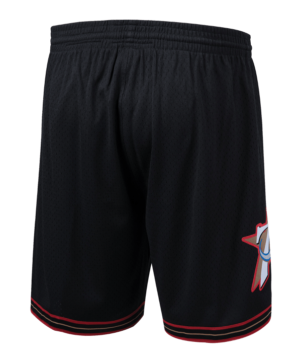 Mitchell and Ness NBA Philadelphia 76ers NBA P 76ers Short Schwarz - schwarz