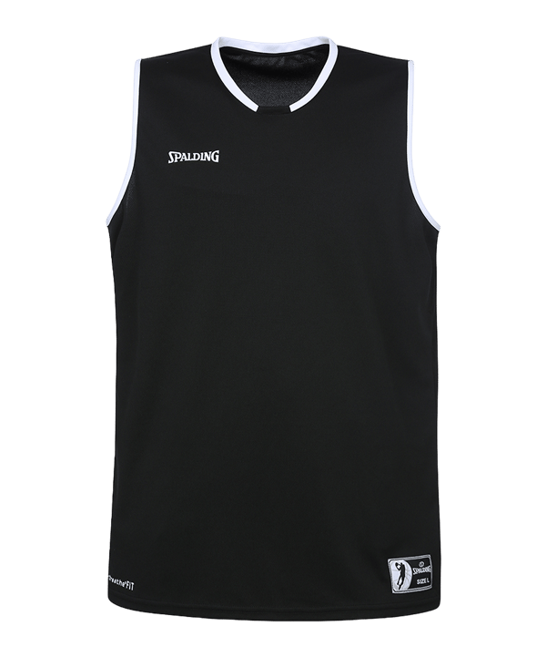 Spalding Move Tank Top Schwarz Weiss F01 - schwarz