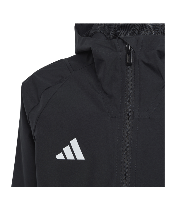 adidas Tiro 23 Competition Allwetterjacke Kids Schwarz - schwarz