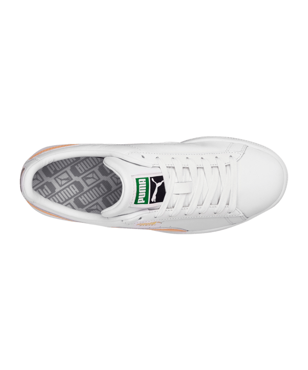 PUMA Basket Classic XXI Weiss Gelb F14 - weiss