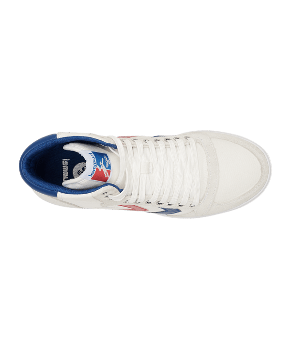 Hummel Slimmer Stadil High Weiss Blau Rot F9228 - weiss