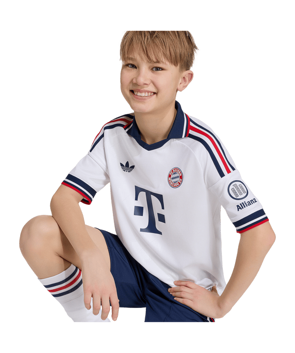 adidas FC Bayern München Trikot Away 2026/2027 Kids Weiß
