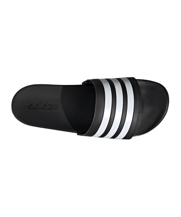 adidas Adilette Comfort Regular Schwarz Weiss - schwarz