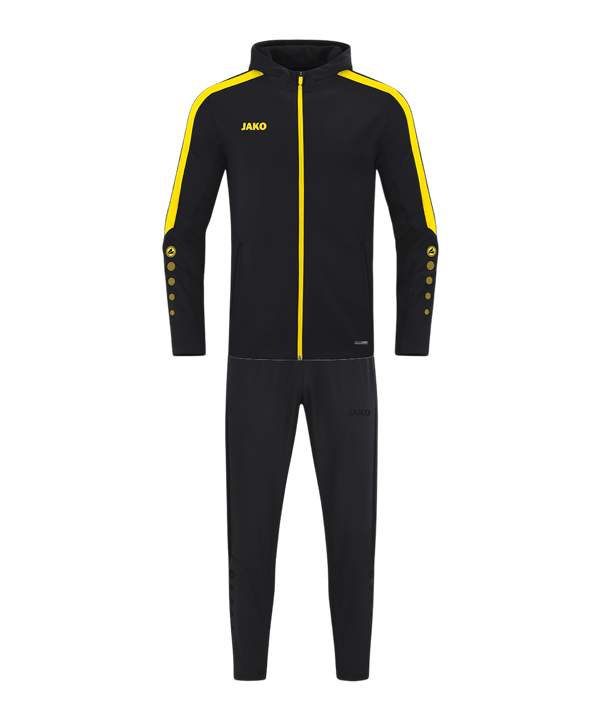 JAKO Power Präsentationsanzug Kids Schwarz F803 - schwarz