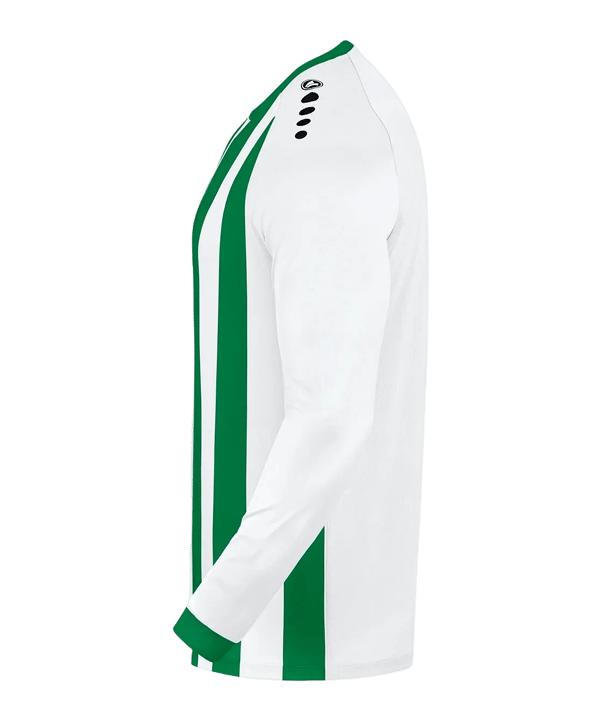 JAKO Inter Trikot langarm Kids Weiss Grün F013 - weiss