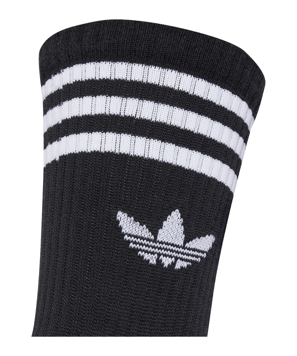 adidas Originals 3 Stripes Crew 3 Pair Socken Schwarz