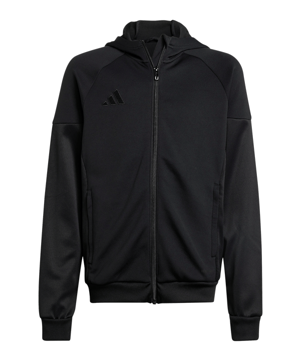 adidas Tiro 25 Travel Kapuzenjacke Kids Schwarz - schwarz